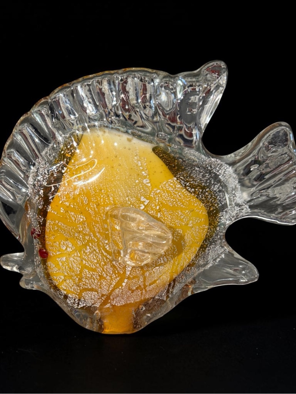Vintage Hand Blown Iridescent Glass Fish Figurine - Picture 3 of 4